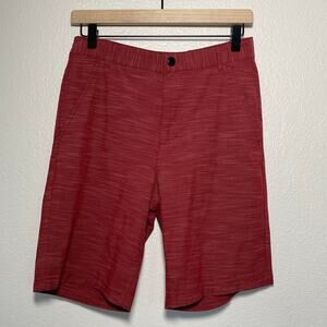 Old Navy Boys Red Casual Shorts Everyday School Polyester Cotton Blend Size 16